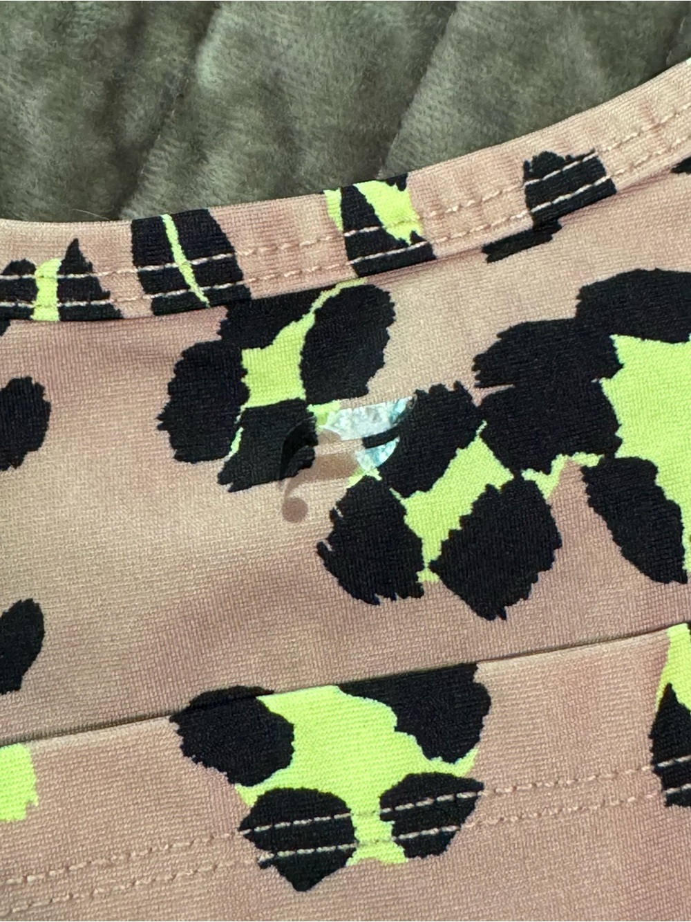 Fabletics On-The-Go Medium Impact Sports Bra II in Desert Wavy Leo - Picture 6 of 9